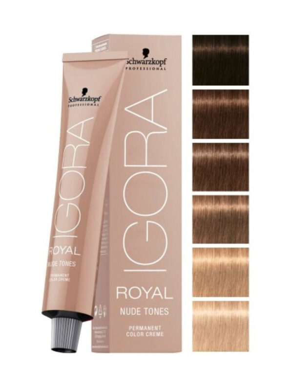 Schwarzkopf Igora Royal Nude Tones Permanent Colour 60ml IGORA ROYAL NUDE TONES 8-46