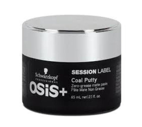 Schwarzkopf Osis+ Session Label Coal Putty - Super Rough Zero Grease Matte Paste 65ml