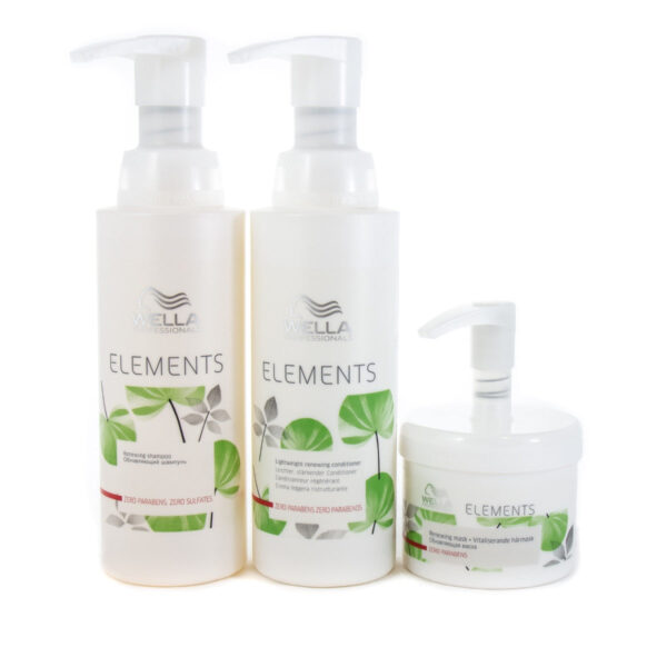 Wella Renewing Shampoo And Conditioner 1000ml And Mask 500ml Pumps Included