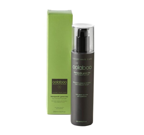 Oolaboo Therapeutic Green Tea Stop Dandruff Hair Bath 250 ml