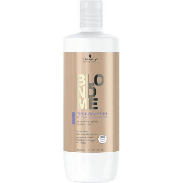 Schwarzkopf Blondme Cool Blondes Neutralizing Shampoo 1000ml