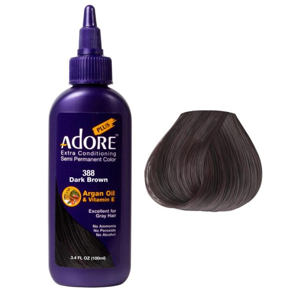 Adore Plus Semi Permanent Color Dark Brown #388