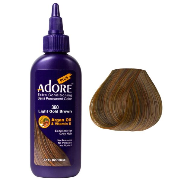 Adore Plus Semi Permanent Color Light Gold Brown #360