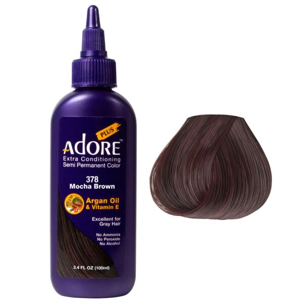 Adore Plus Semi Permanent Color Mocha Brown #378