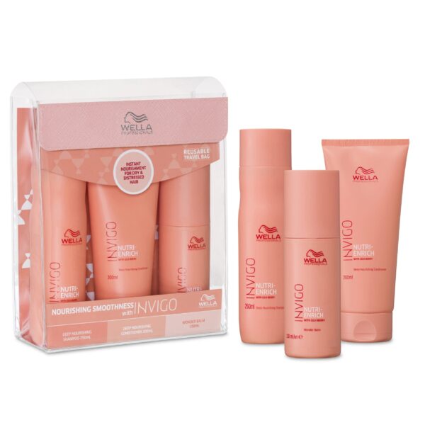 Wella Invigo Nutri-Enrich Pack Deep Nourishing Shampoo 250ml + Deep Nourishing Conditioner 200ml + Wonder Balm 150ml