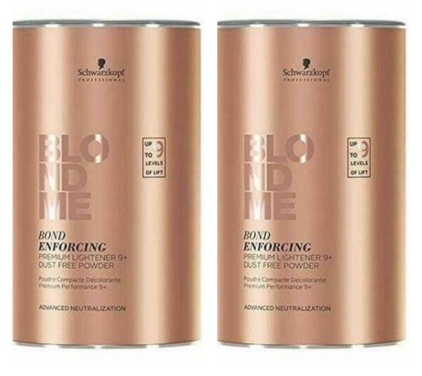 Schwarzkopf Blondme Bond Enforcing Premium Lightener 9+ Bleach 450g X2