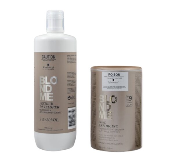 Schwarzkopf Blondme Premium Developer 9% And Premium Lightener 450g