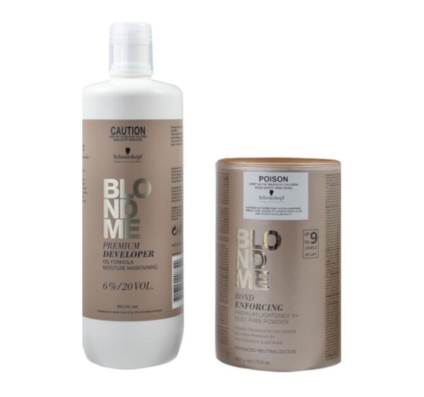 Schwarzkopf Blondme Premium Developer 6% And Premium Lightener 450g