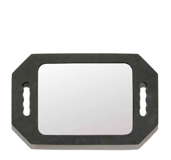 Black Foam Handheld Hairdressing Mirror