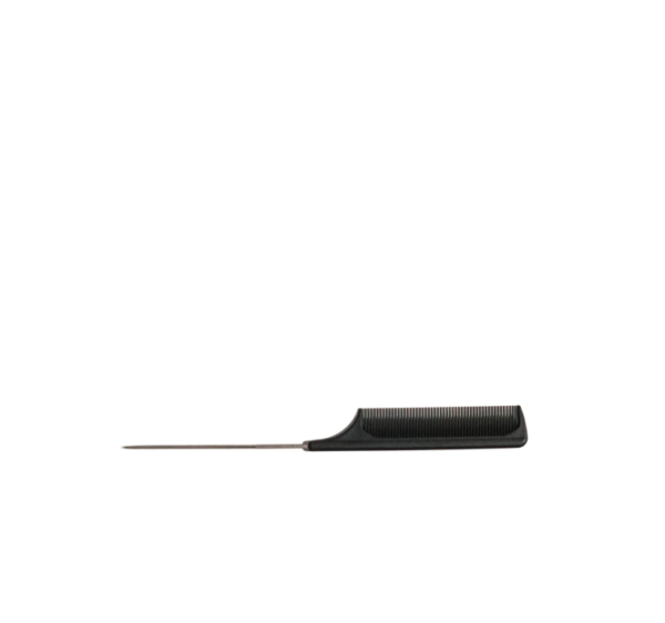 Black Carbon Fibre Tail Comb Black 221Mm