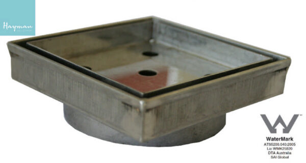 Floor Drain S/Steel 110X110mm Tile-In Cover - 90mm Outlet