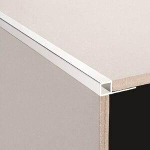 3 Metre Aluminium Square Edge 8mm Bright Silver