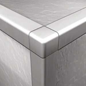 Corner Piece Square Edge 8mm White