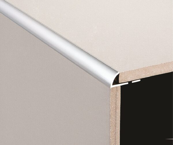 Corner Piece Round Edge 6mm Matt Silver (2 Pcs)