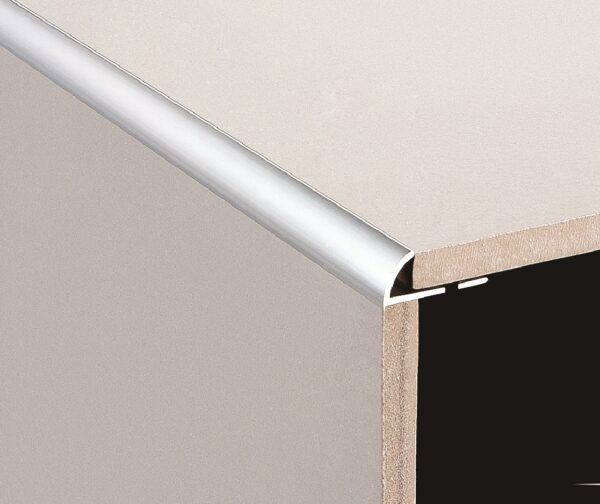 Corner Piece Round Edge 6mm Bright Silver (2 Pcs)