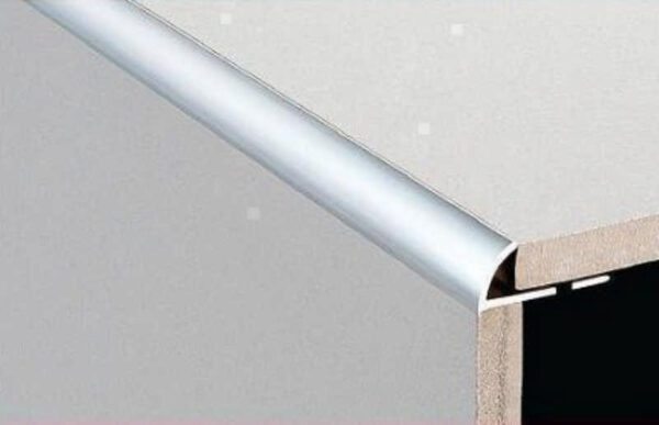 3 Metre Round Edge Aluminium 8mm Plain