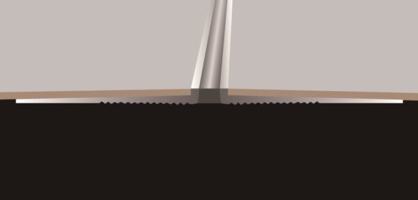Vinyl Ramp Expansion Joint 4.4 X 2.5 X 45mm Grey 3.3M