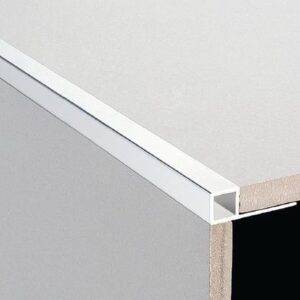 3 Metre Aluminium Square Edge 10mm Matt Silver