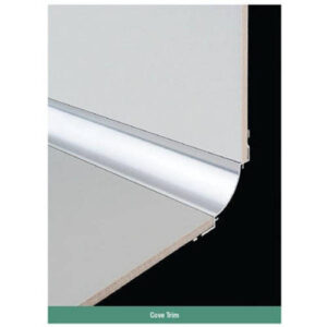 3.6 Metre Aluminium Cove Trim 10X8 Matt Silver
