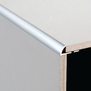3 Metre Round Edge Aluminium 10mm Matt Silver