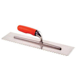Trowel - Bright Steel Notched 400mm X 10mm