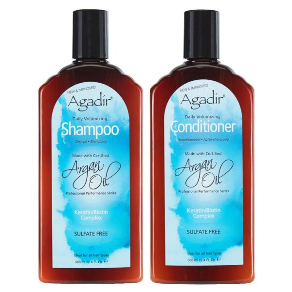 Agadir Daily Volumizing Shampoo & Conditioner Duo 366ml