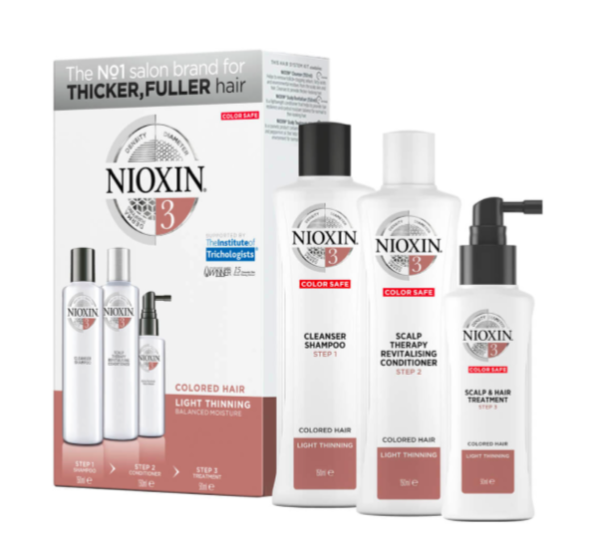 Nioxin System 3 Trial Kit - Shampoo, Conditioner + Treatment 150+150+40ml