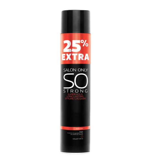 Salon Only Strong Super Hold Styling Lacquer 500g