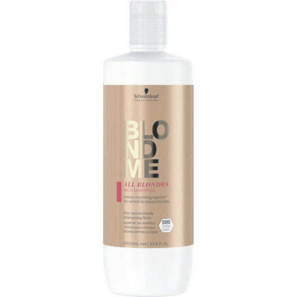 Schwarzkopf Professional Blondme All Blondes Rich Shampoo 1000ml