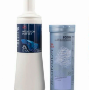 Wella Blondor Lightening Powder (400g) And 4% Developer