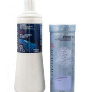 Wella Blondor Lightening Powder (400g) And 9% Developer