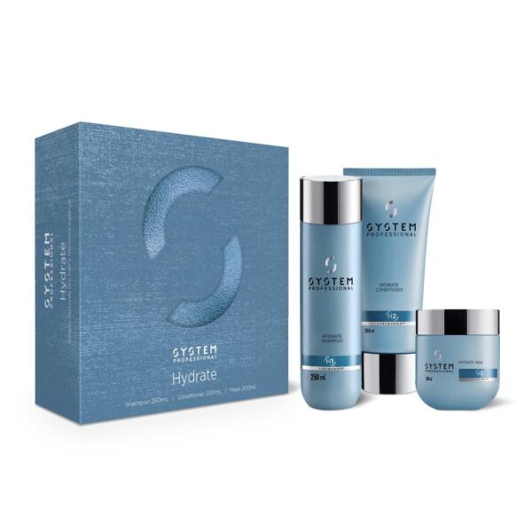 Wella System Professional Hydrate Mask Gift Set Trio - Shampoo, Conditioner & Mask