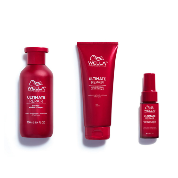 Wella Ultimate Repair Trio Pack - Shampoo, Conditioner, Rescue