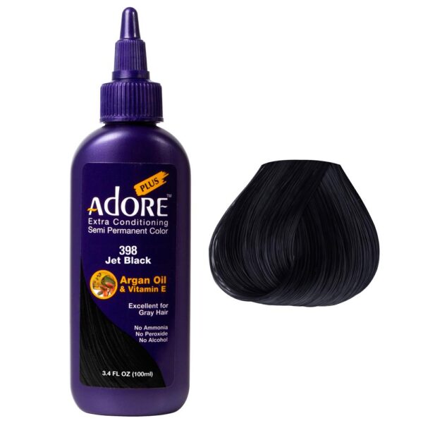 Adore Plus Semi Permanent Color Jet Black #398