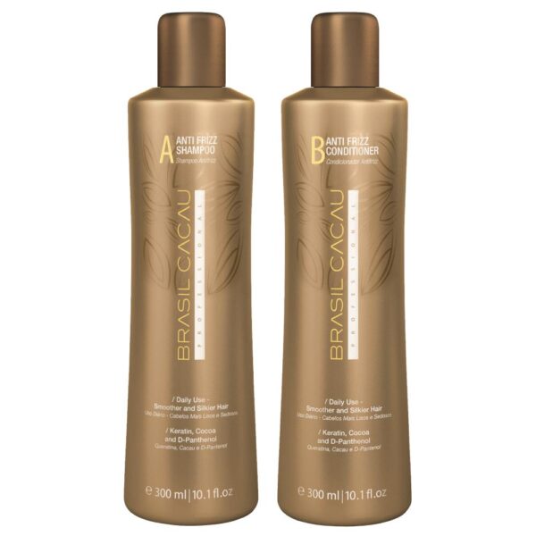 Brasil Cacau Shampoo & Conditioner Anti Frizz Duo 300ml