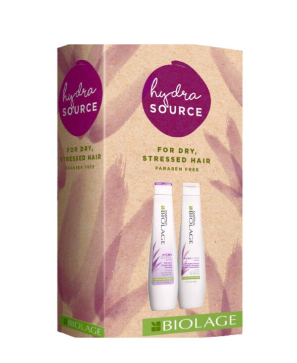 Matrix Biolage Hydrasource Shampoo And Detangling Solution 400ml Gift Pack