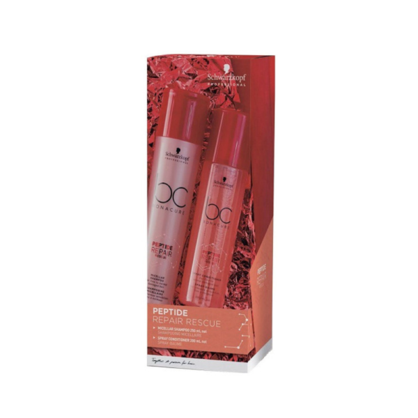 Schwarzkopf BC Bonacure Peptide Repair Micellar Shampoo + Spray Duo Set