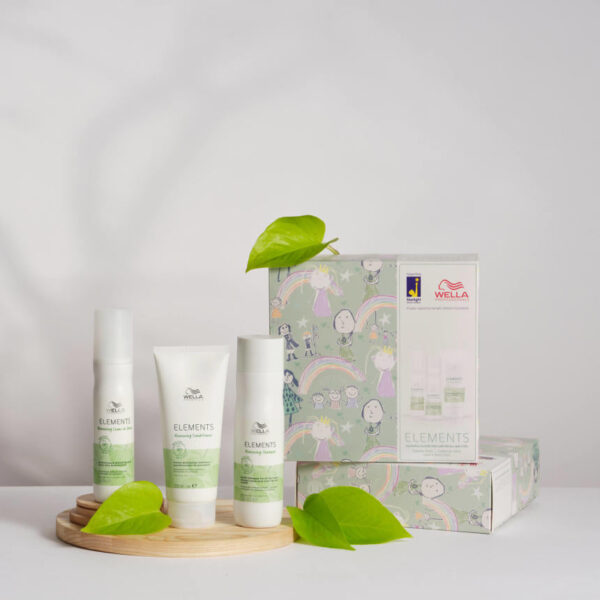 Wella Elements Trio Gift Pack - Shampoo, Conditioner & Leave-In Spray
