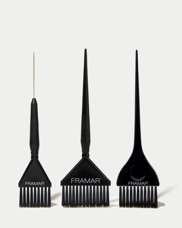 Framar Family Pack Brush Set Black - 3 Pack