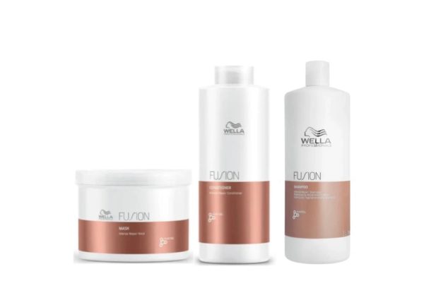 Wella Fusion Shampoo & Conditioner 1000ml & Mask 500ml